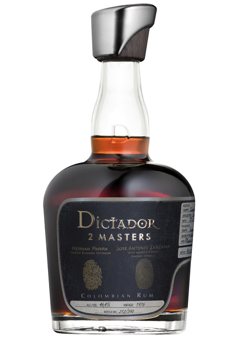 DICTADOR TWO MASTERS RUM 44% Royal Tokaji 1982 Dictador