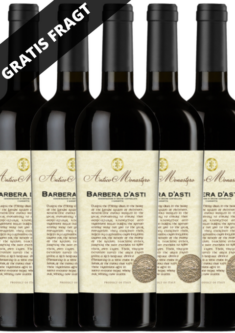 6 FLASKER BARBEA D'ASTI ANTICO MONASTERO