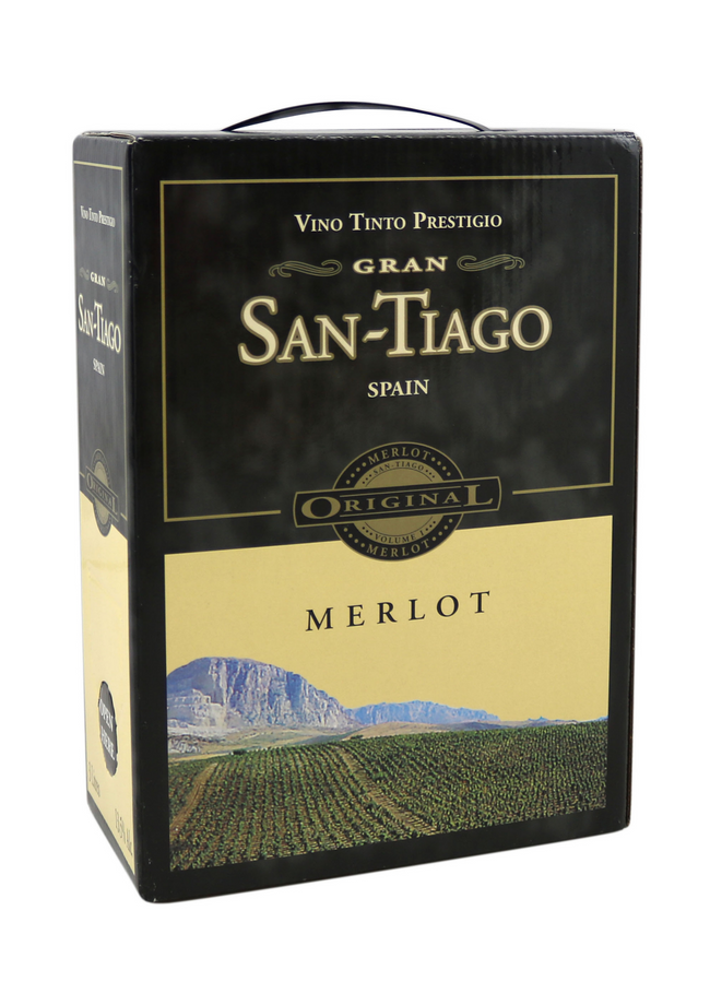 Santiago Merlot 3 Liter Bag in Box